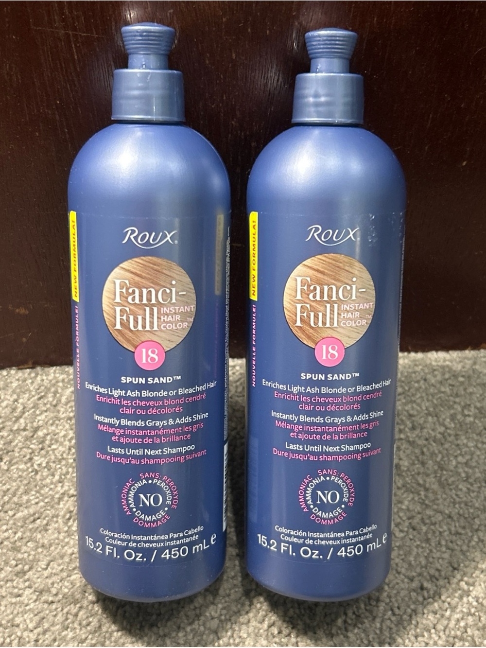 X2 Roux Fanci-Full Temporary Haircolor Rinse #18 Spun Sand, 15.2oz